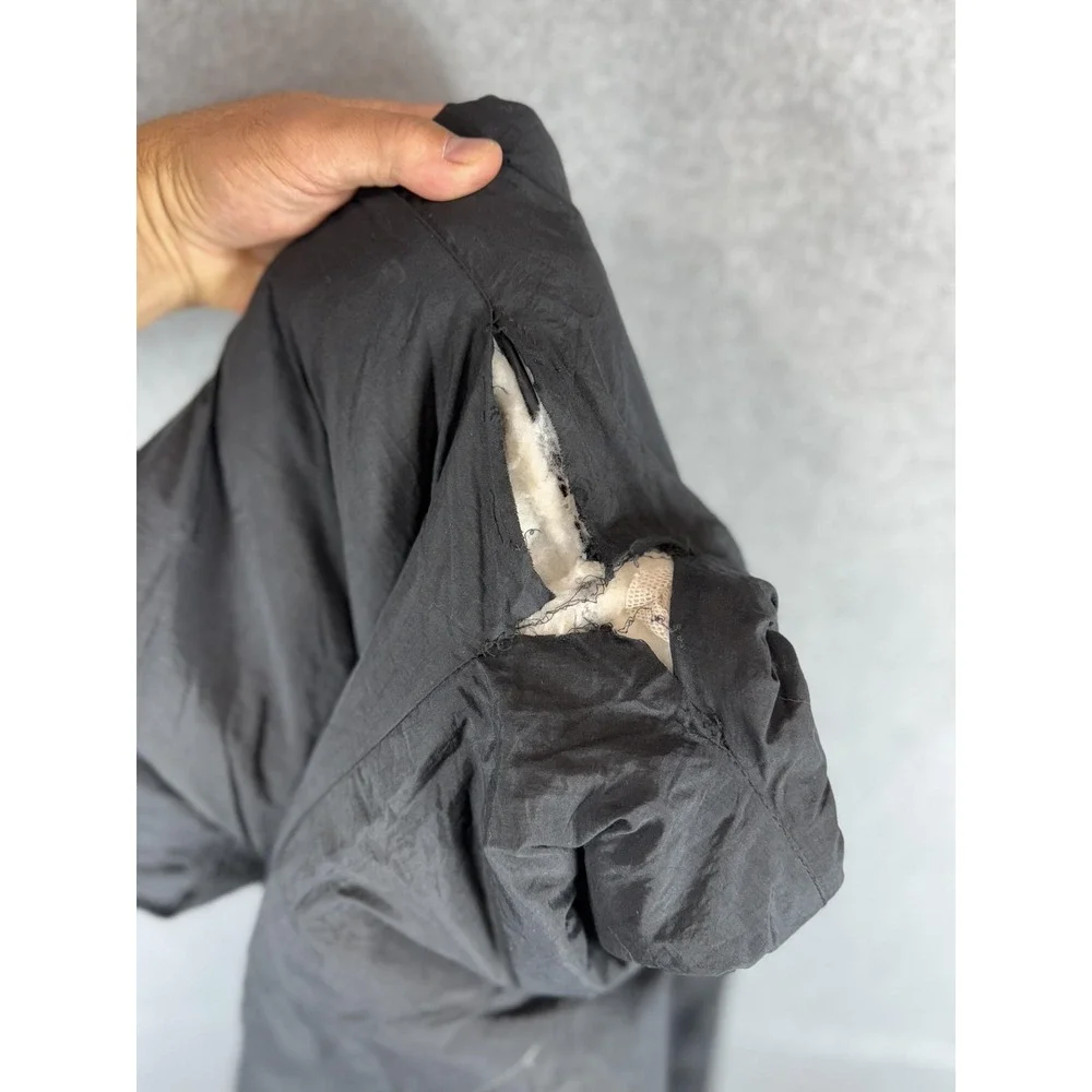 Vintage Voit Pants Mens XL Black Nylon Lined Windbreaker Joggers Korea 90s